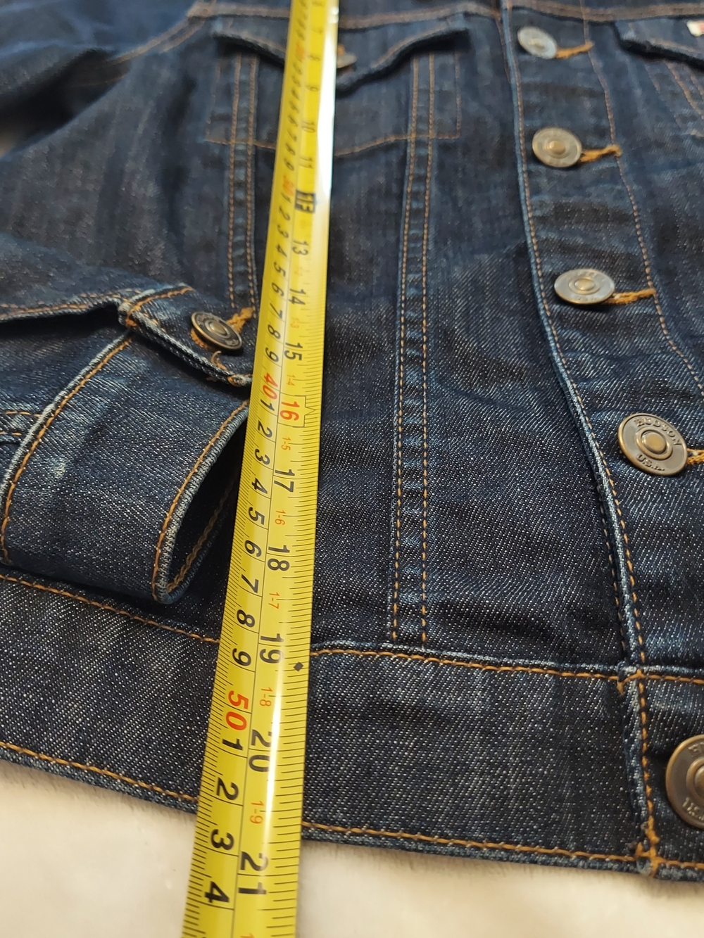 Hudson Jeans Women’s Dark Blue Denim Jacket Size Small - Picture 9 of 10